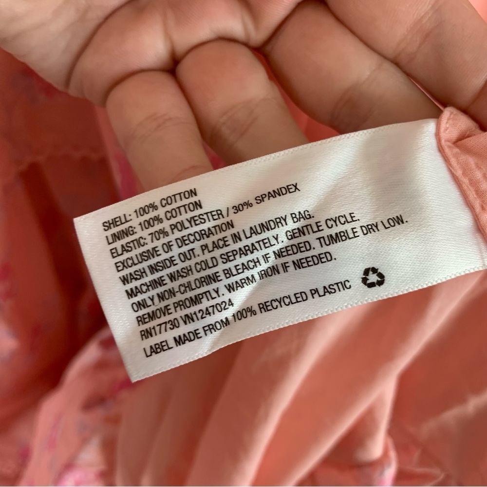 Love Shack Fancy X Target Simone Pink Ruffle Smocked Maxi Dress 2X - Picture 3 of 6